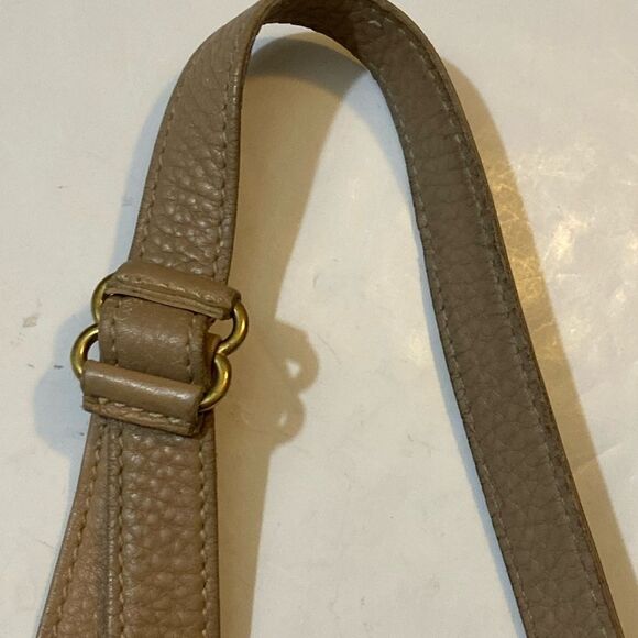 VTG Coach #4907 Sonoma Small Bucket Zip In Natural Grain Leather Cross Body Bag - Picture 6 of 16